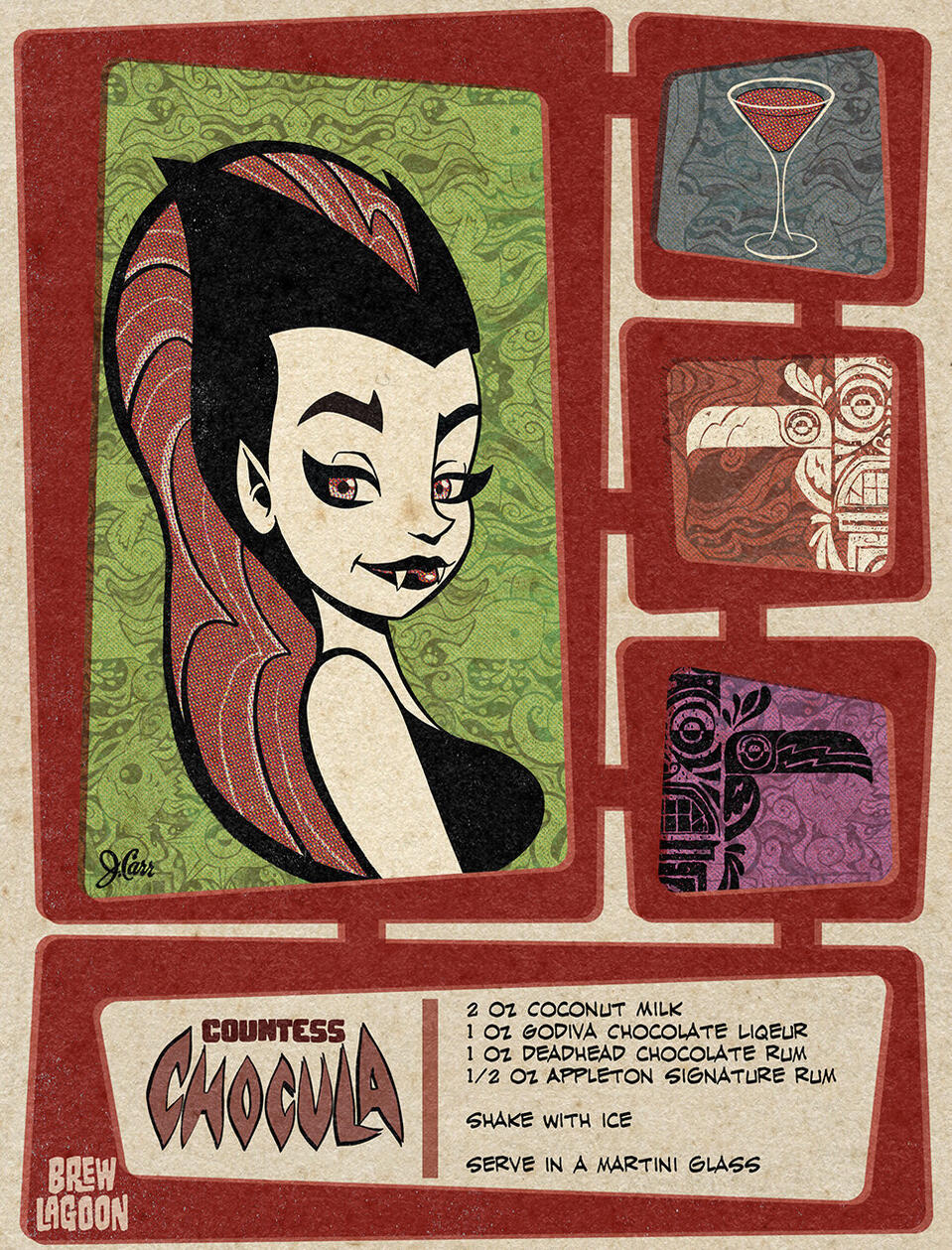 Mixed drink recipe serving as an homage to my favorite breakfast cereal