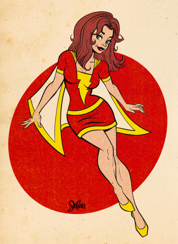 Mary Marvel just chillin'